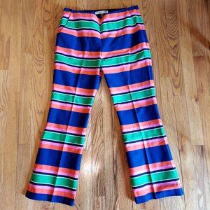 Trina Turk Colorful Striped Flare Pants